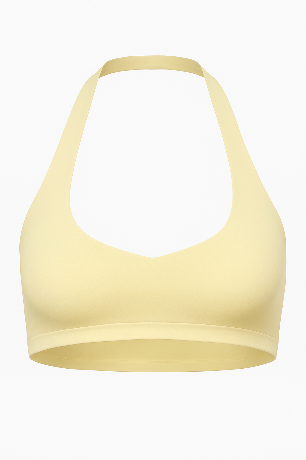 Luxe Halter Bra - Lemon Sorbet