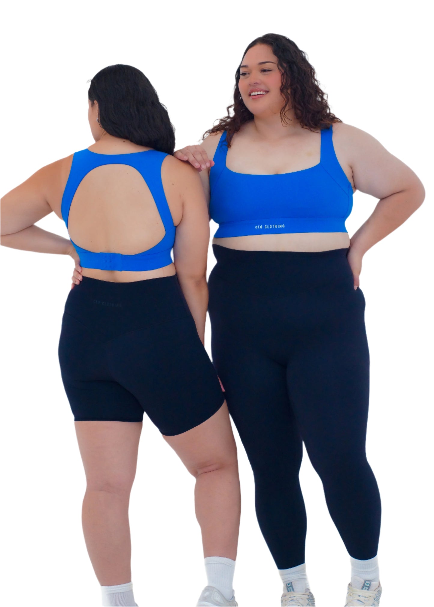 Hollow Back Bra - Blue