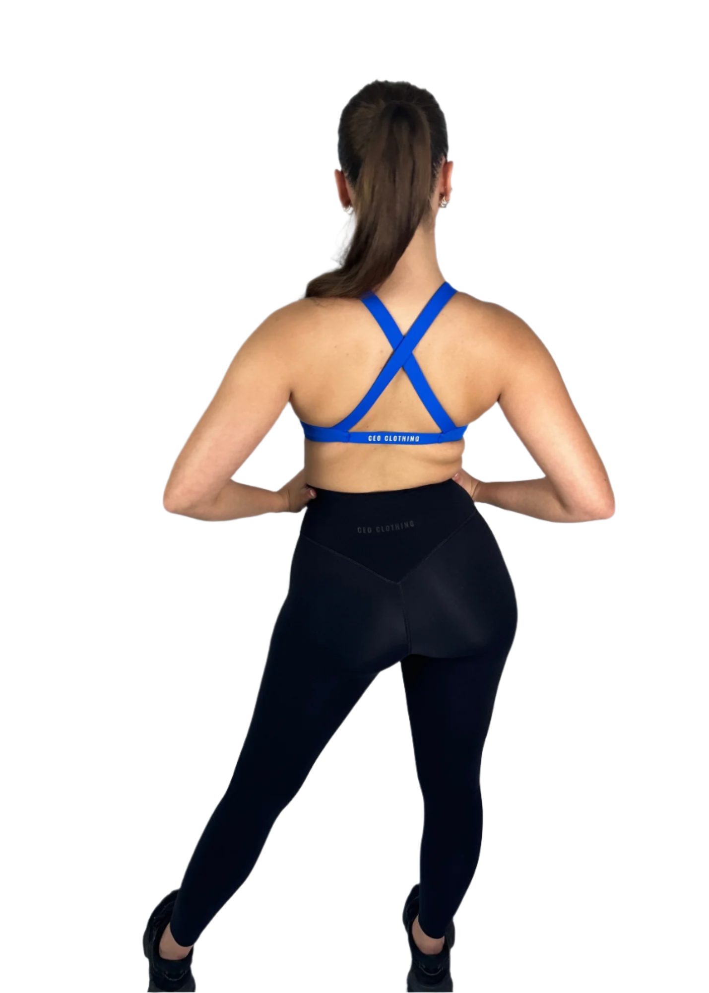 Front Twist Bra - Bright Blue