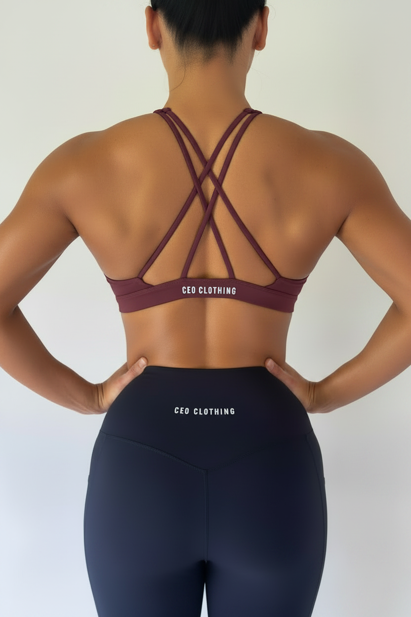 Impact Bra - Redwood Slushie High Neck Bra
