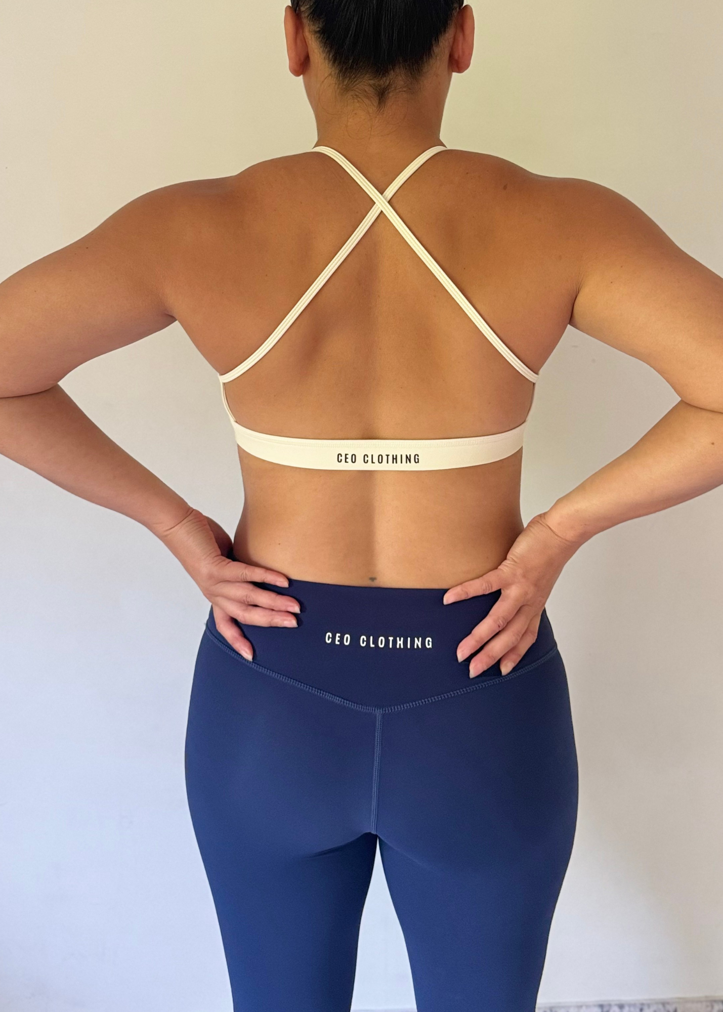 Bliss Crossback Bra - Pearl White