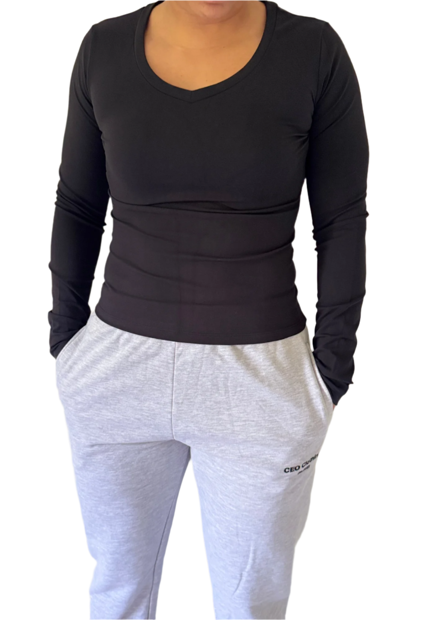 Slushie Long Sleeve Top- Black