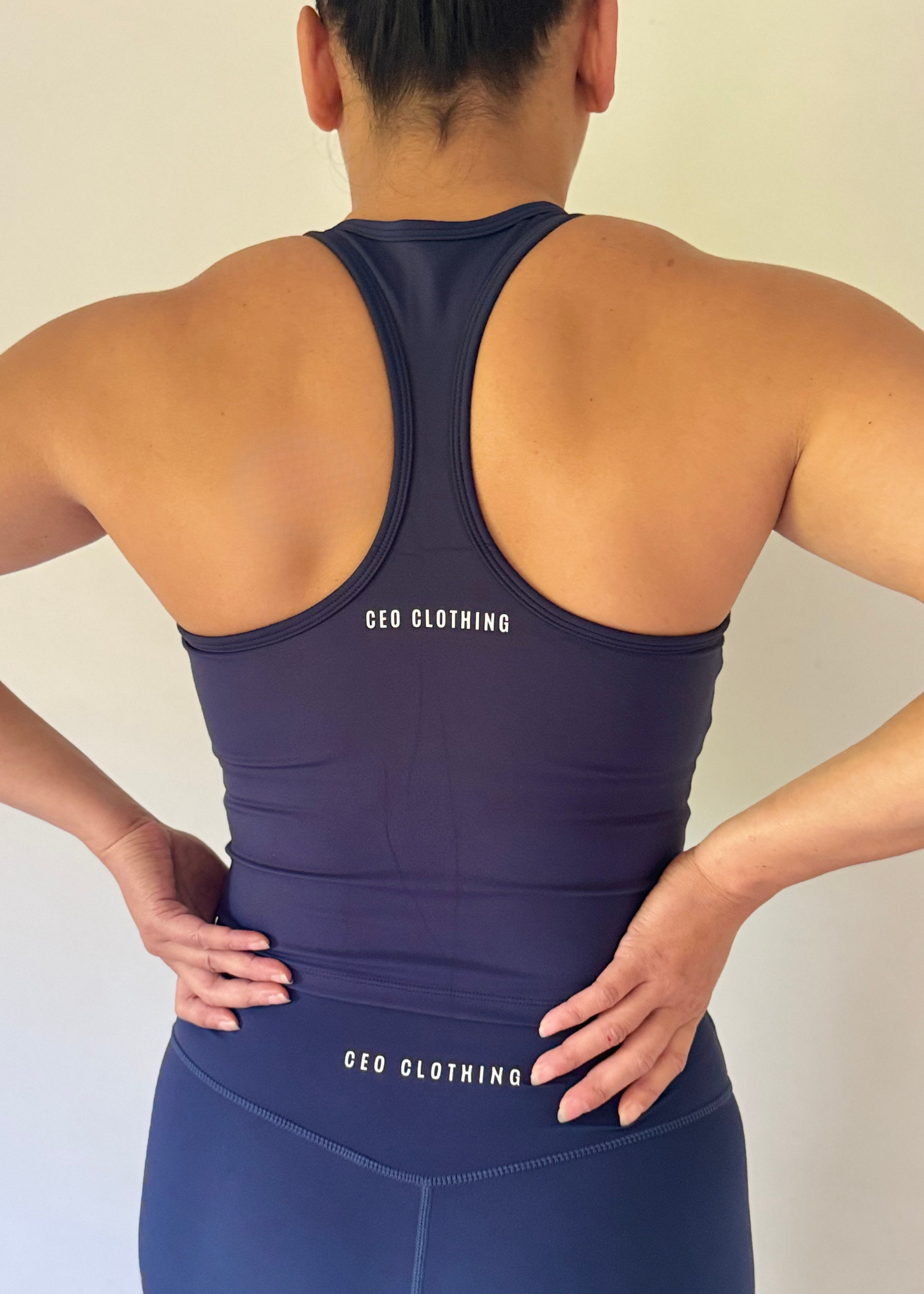 NKD Racer Tank - Navy