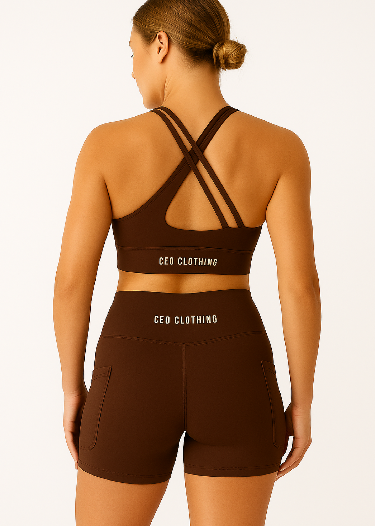 Slushie Shorts with Pockets - Chocoloate Brown