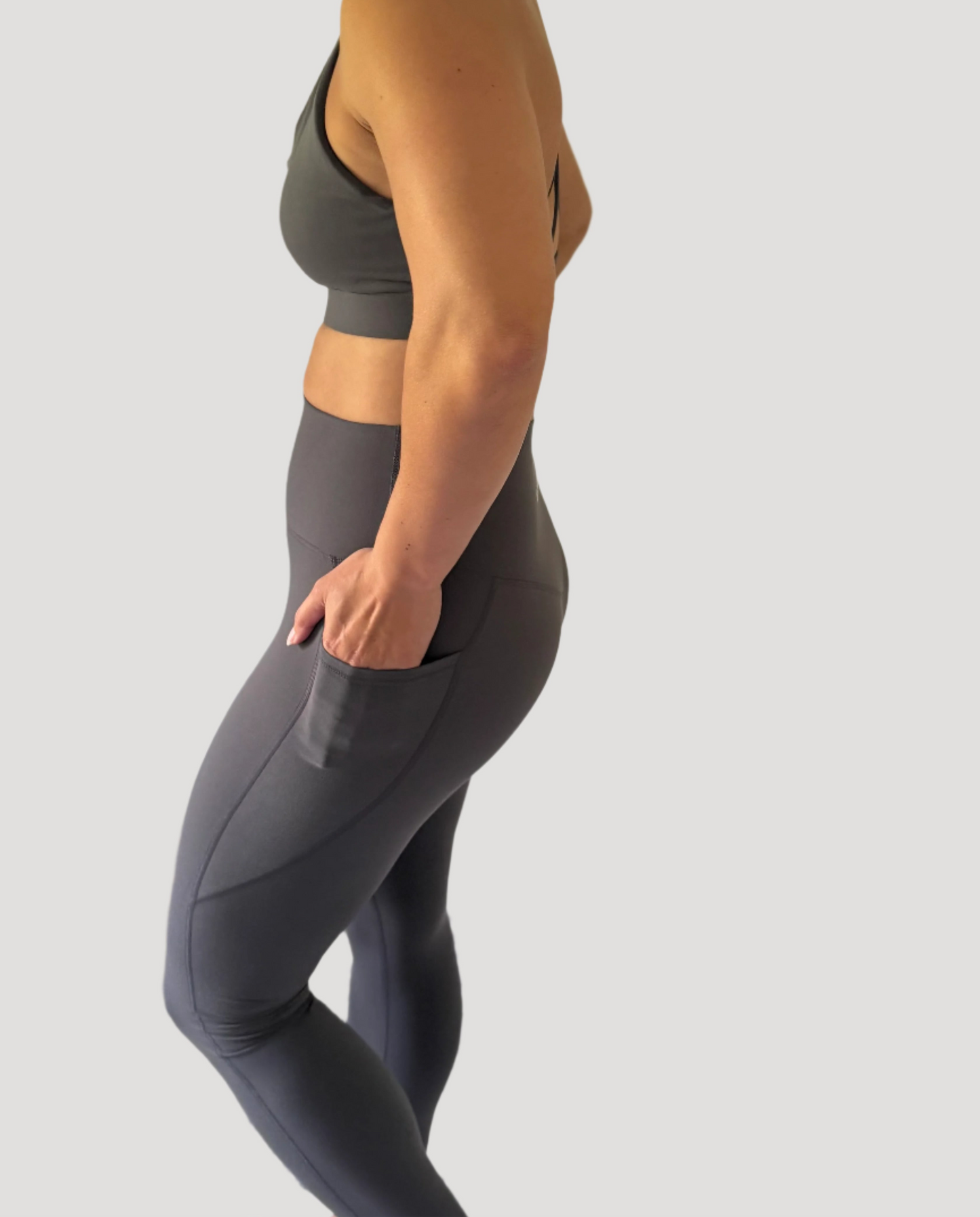 Flex Pocket Leggings - Grey