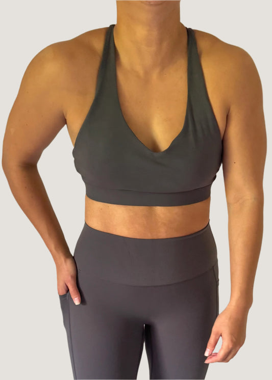 Flex V Bra - Grey