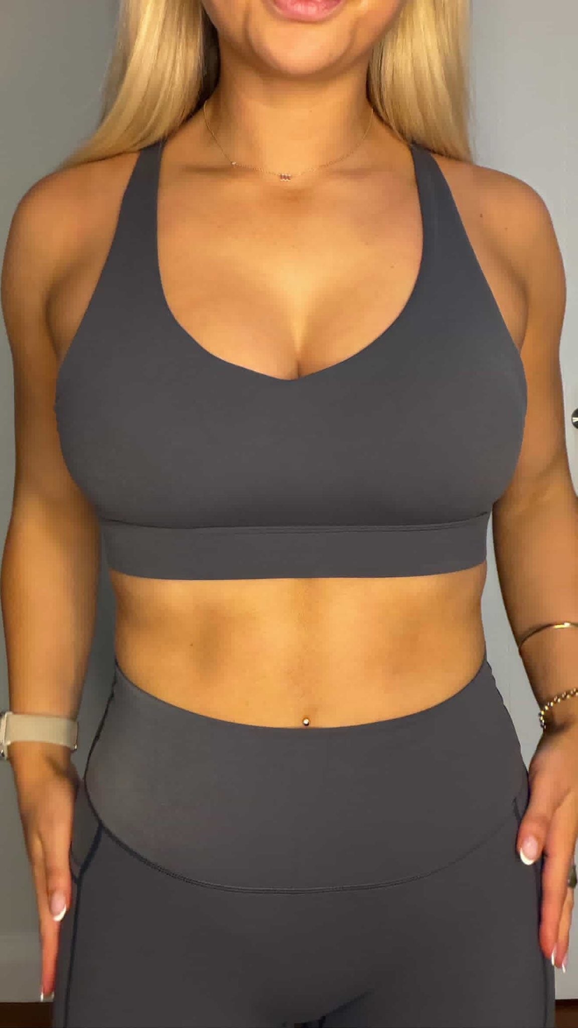 Flex V Bra - Grey
