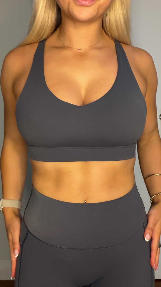Flex V Bra - Grey
