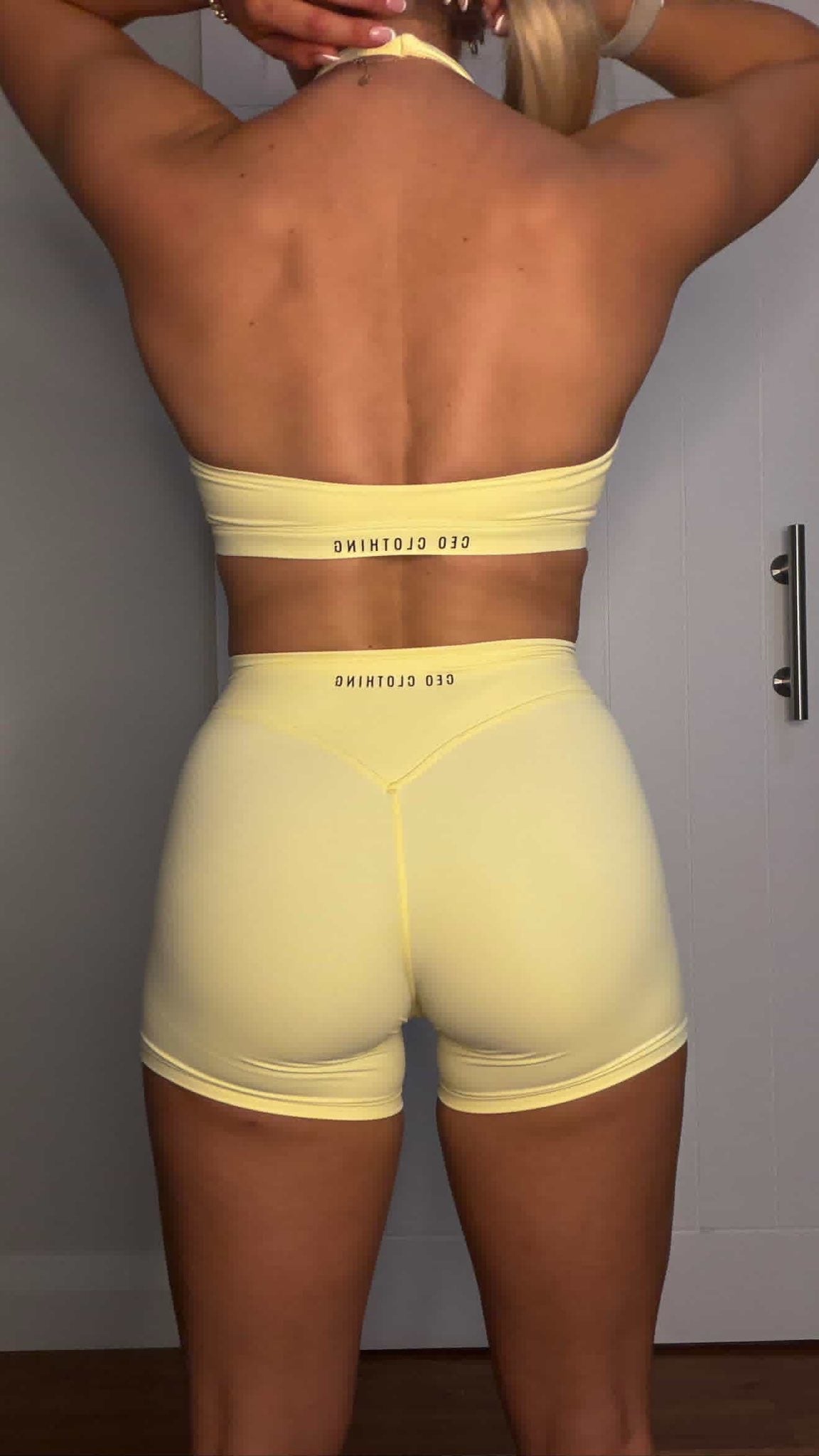 Luxe Halter Bra - Lemon Sorbet