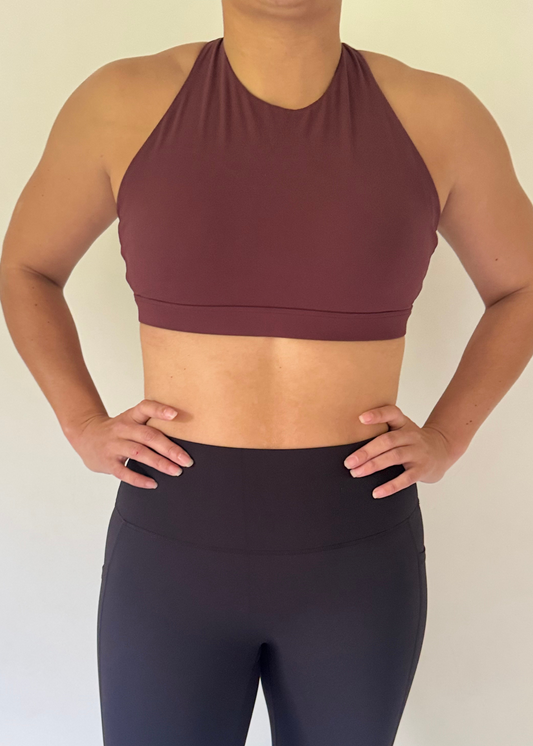 Impact Bra - Redwood Slushie High Neck Bra