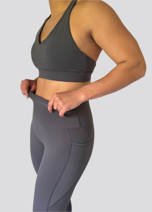 Flex Pocket Leggings - Grey