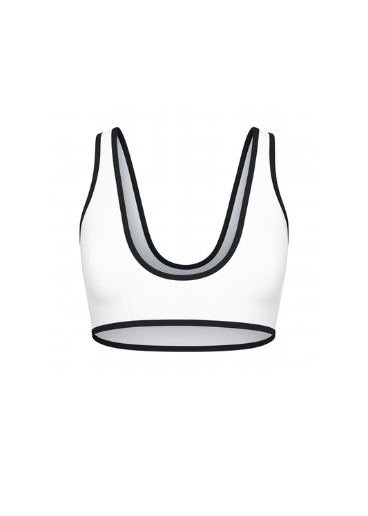 Vibe Contrast Bra - White