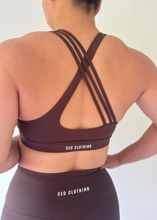 Nova Tri Bra - Chocolate Brown