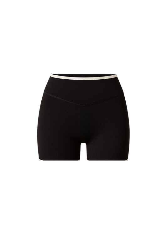 Vibe Contrast Shorts - Black/White